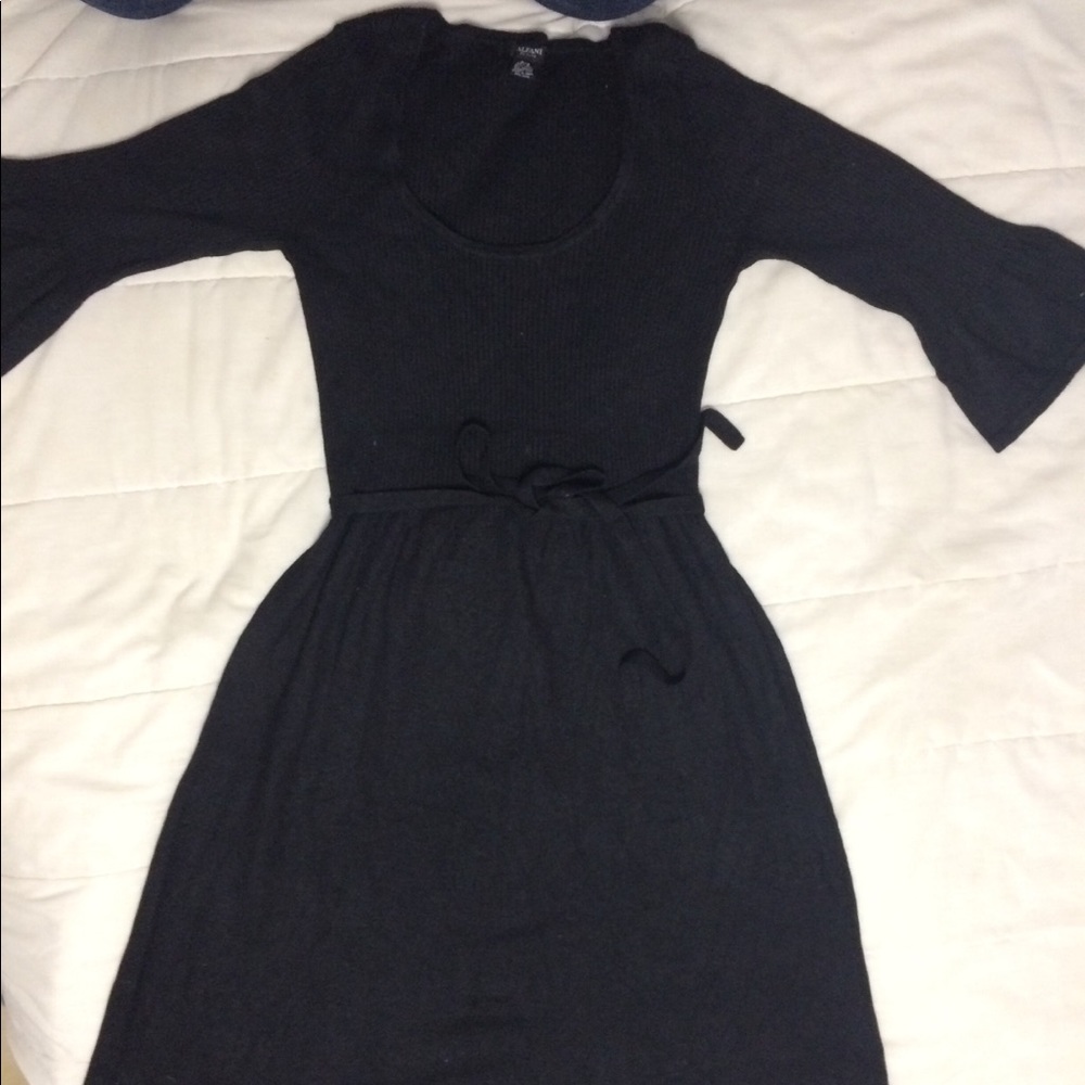 2/$20 Alfani Angora Silk Black Sweater Dress